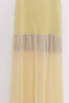 SWAYING 25 Spring/Summer Two-piece Suspender Fishtail Long Skirt SW-SW25SS2L02C2-HUANG Yellow SW-SW25SS2L02C1